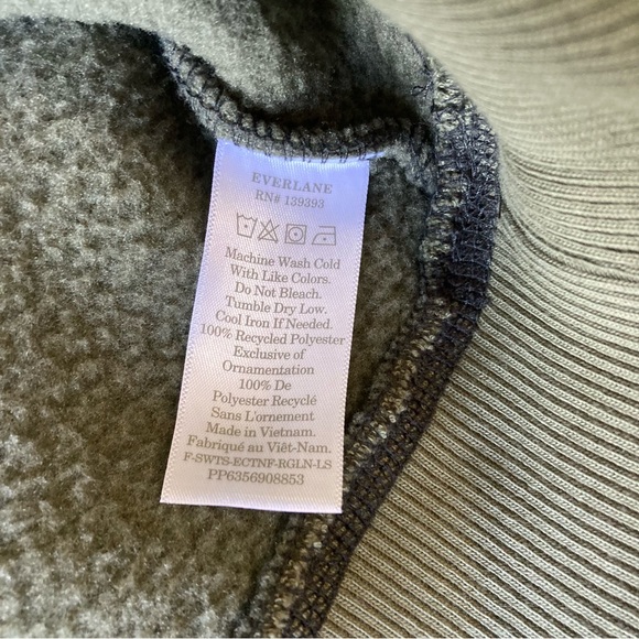 Everlane The Renew Fleece Green Size M - Picture 3 of 5